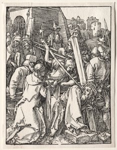 Mała pasja: Chrystus niosący krzyż autorstwa Albrecht Dürer