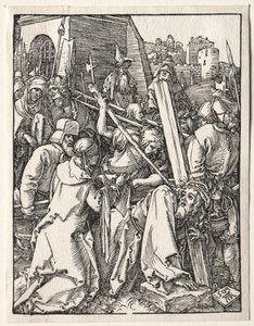 Mała pasja: Chrystus niosący krzyż, 1509. autorstwa Albrecht Dürer