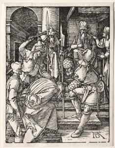 Mała pasja: Chrystus przed Annaszem autorstwa Albrecht Dürer