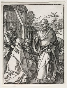 Mała pasja: Chrystus żegna się z Dziewicą autorstwa Albrecht Dürer