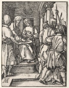 Mała pasja: Piłat myje ręce autorstwa Albrecht Dürer