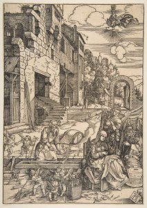 Pobyt Świętej Rodziny w Egipcie, z Życia Dziewicy, po 1511 r. autorstwa Albrecht Dürer