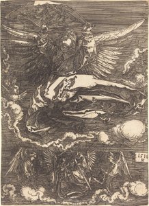 Sudarium trzymane przez jednego anioła autorstwa Albrecht Dürer
