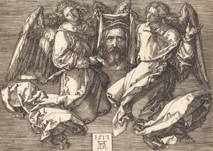 Sudarium w rękach dwóch aniołów, 1513. autorstwa Albrecht Dürer