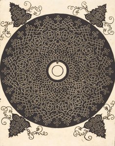 Trzeci węzeł z czarnym kółkiem na białym medalionie, prawdopodobnie 15061507. autorstwa Albrecht Dürer