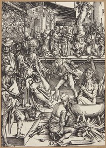 Tortura św. Jana Ewangelisty autorstwa Albrecht Dürer