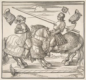 Turniej Konny, ok. godz. 151718. autorstwa Albrecht Dürer