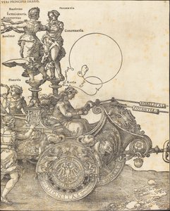 Rydwan triumfalny Maksymiliana I (Wielki Wagon Triumfalny) [tablica 2 z 8] autorstwa Albrecht Dürer