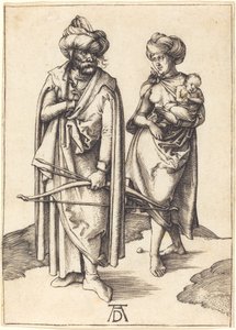Turecka rodzina autorstwa Albrecht Dürer