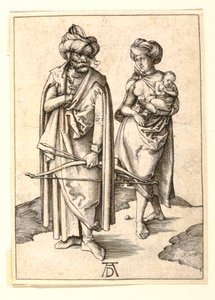 Turecka rodzina autorstwa Albrecht Dürer