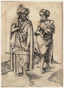 Turecka rodzina autorstwa Albrecht Dürer