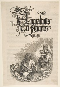 Dziewica i św. Jan, z Apokalipsy, 1511. autorstwa Albrecht Dürer