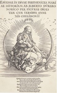 Dziewica na półksiężycu autorstwa Albrecht Dürer
