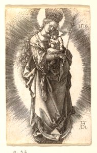 Dziewica z Koroną Gwiazd autorstwa Albrecht Dürer