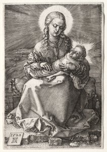 Dziewica z owiniętym dzieckiem autorstwa Albrecht Dürer