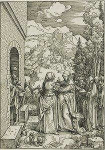 Nawiedzenie, z Życia Dziewicy autorstwa Albrecht Dürer
