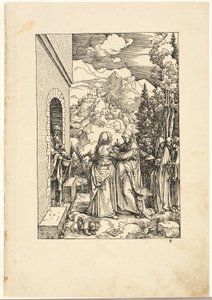 Nawiedzenie, z Życia Dziewicy autorstwa Albrecht Dürer
