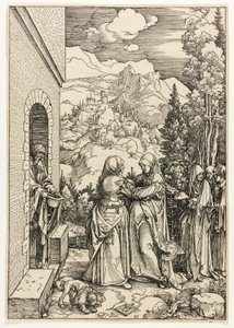 Nawiedzenie, z Życia Dziewicy autorstwa Albrecht Dürer