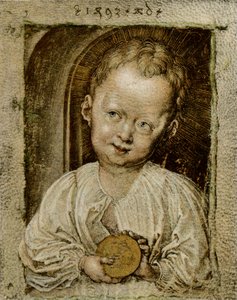 Chłopiec Jezus jako Zbawiciel autorstwa Albrecht Dürer