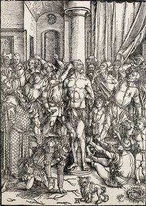 Biczowanie, c149697 autorstwa Albrecht Dürer