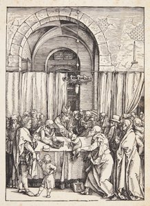 Odrzucenie ofiary Joachima autorstwa Albrecht Dürer