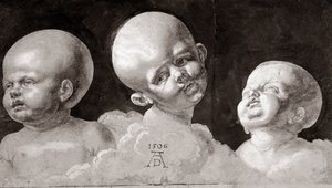 Trzy głowy dzieci, 1506 autorstwa Albrecht Dürer