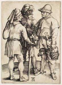 Trzech chłopów w rozmowie autorstwa Albrecht Dürer