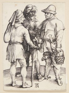 Trzech chłopów w rozmowie autorstwa Albrecht Dürer