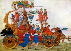 Samochód triumfalny cesarza Maksymiliana I, XVI wiek. autorstwa Albrecht Dürer