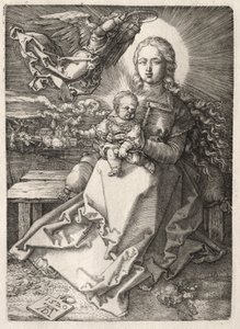 Dziewica ukoronowana przez anioła autorstwa Albrecht Dürer