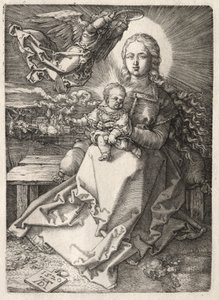 Dziewica ukoronowana przez anioła, 1520. autorstwa Albrecht Dürer