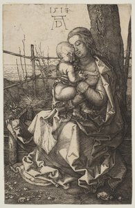 Dziewica i dziecko siedzące przy drzewie, 1513. autorstwa Albrecht Dürer