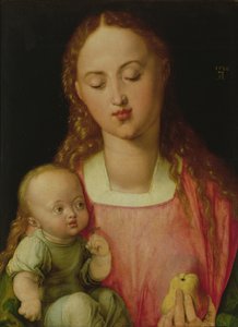 Dziewica z Dzieciątkiem, znana również jako Dziewica z Gruszką, 1526 autorstwa Albrecht Dürer