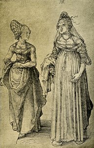 Kobieta z Norymbergi i Wenecji autorstwa Albrecht Dürer