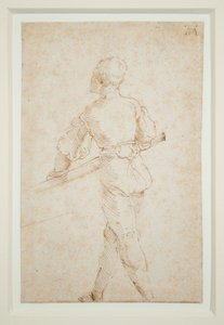 Człowiek z wiosłem, ok. 1520-21 (długopis i brązowy atrament na papierze) autorstwa Albrecht Dürer