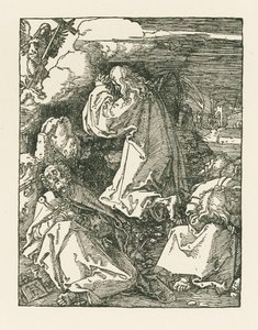 Agonia w Ogrójcu - Chrystus na Górze Oliwnej, ok. 1510 (drzeworyt) autorstwa Albrecht Dürer or Duerer