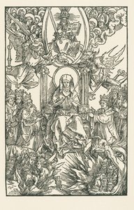 Birgitta przekazuje swoje dzieła cesarzowi, królom i książętom autorstwa Albrecht Dürer or Duerer