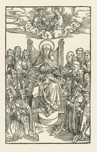 Birgitta w otoczeniu mniszek i mnichów autorstwa Albrecht Dürer or Duerer