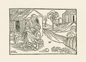Brat Claus przed chatą autorstwa Albrecht Dürer or Duerer