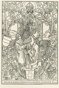 Celtes prezentuje swoje dzieło cesarzowi Maksymilianowi, wydrukowane dla Sodalitas Celtica, Norymberga autorstwa Albrecht Dürer or Duerer