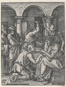 Chrystus ukoronowany cierniem, ok. 1510 (drzewryt) autorstwa Albrecht Dürer