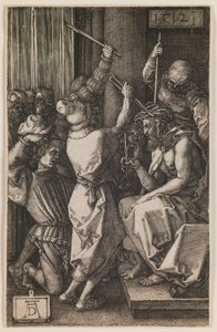 Chrystus cierniem ukoronowany, z serii "Mała Pasja" autorstwa Albrecht Dürer or Duerer