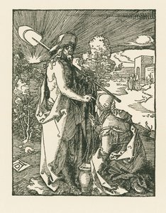 Chrystus ukazujący się Marii Magdalenie - Noli Me Tangere, ok. 1510 (drzeworyt) autorstwa Albrecht Dürer or Duerer