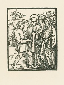 Chrystus uzdrawiający kogoś opętanego przez diabła autorstwa Albrecht Dürer or Duerer