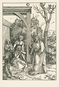 Chrystus opuszczający swoją Matkę, ok. 1504 r. (drzeworyt) autorstwa Albrecht Dürer or Duerer