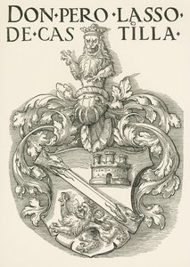 Herb Don Pedro Lasso de Castilla, ok. 1530 r. (drzeworyt) autorstwa Albrecht Dürer or Duerer
