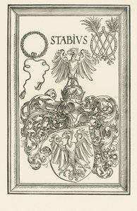 Herb Johannesa Stabiusa, ok. 1514 r. (drzeworyt) autorstwa Albrecht Dürer or Duerer