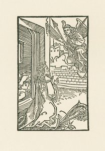 Modlący się Dawid. Ilustracja do Diurnale s m chorum ecclesie Basilien. Druk: Johann Bergmann, Bazylea autorstwa Albrecht Dürer or Duerer
