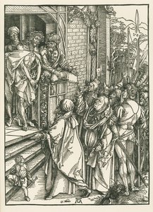 Ecce Homo, ok. 1498 (drzeworyt) autorstwa Albrecht Dürer or Duerer
