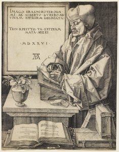 Erazm z Rotterdamu autorstwa Albrecht Dürer